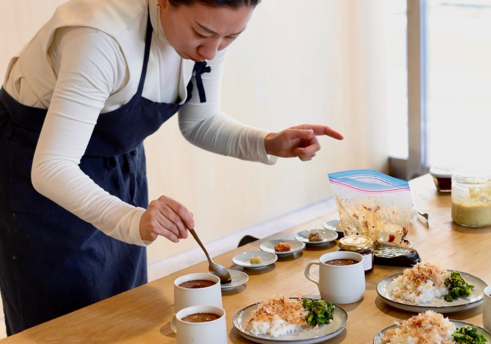 麹を使ったお料理教室の様子